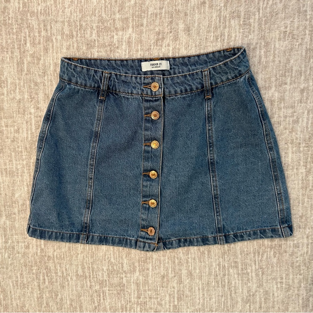 Forever 21 denim mini skirt size S
